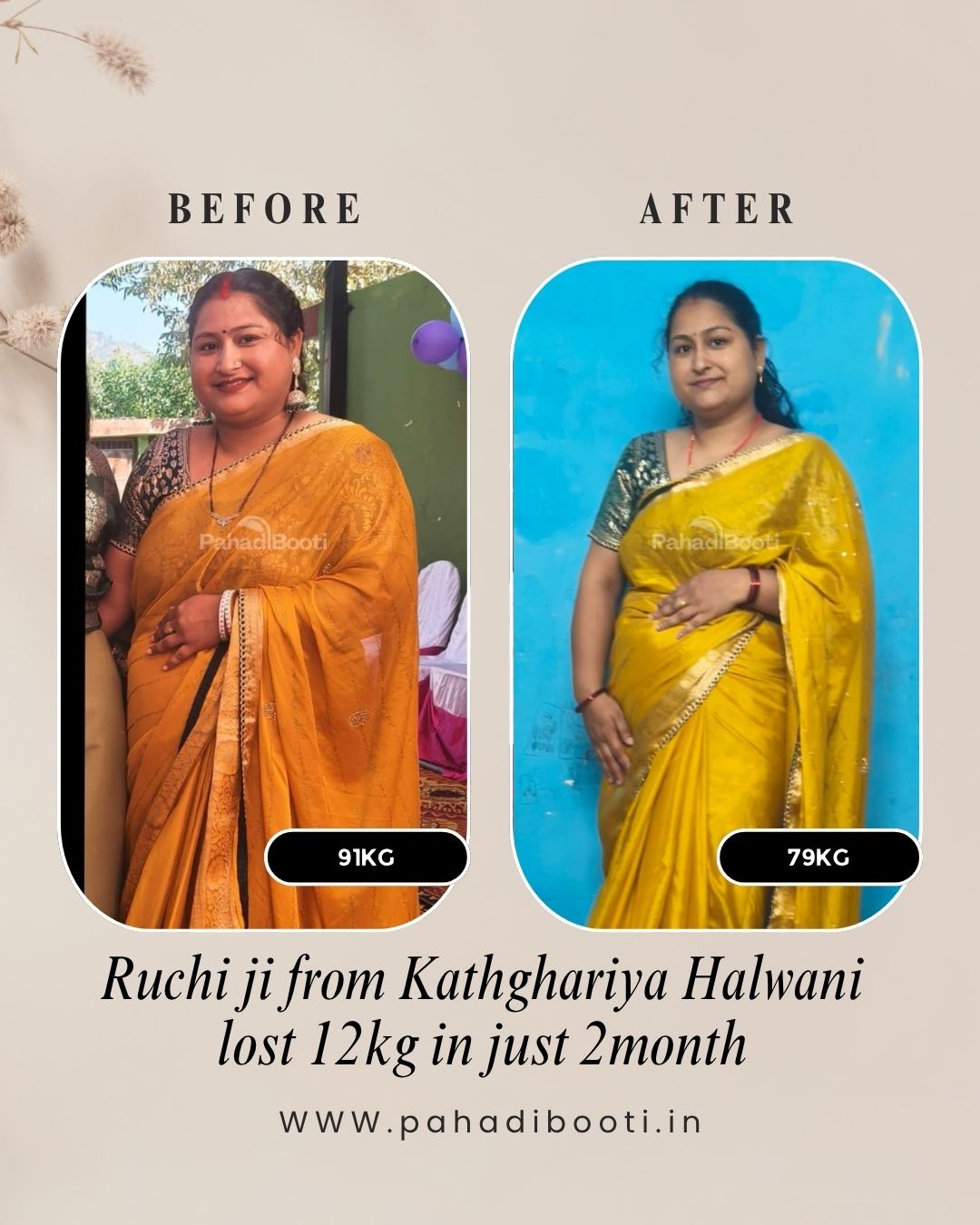 PahadiBooti customer result 6