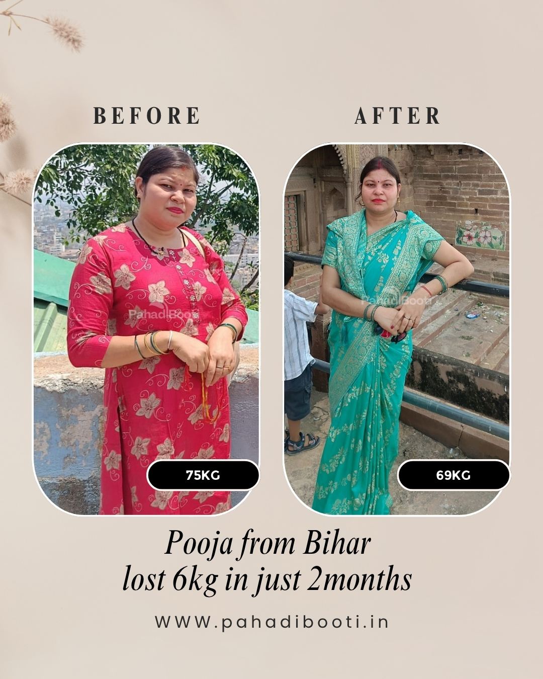 PahadiBooti customer result 9