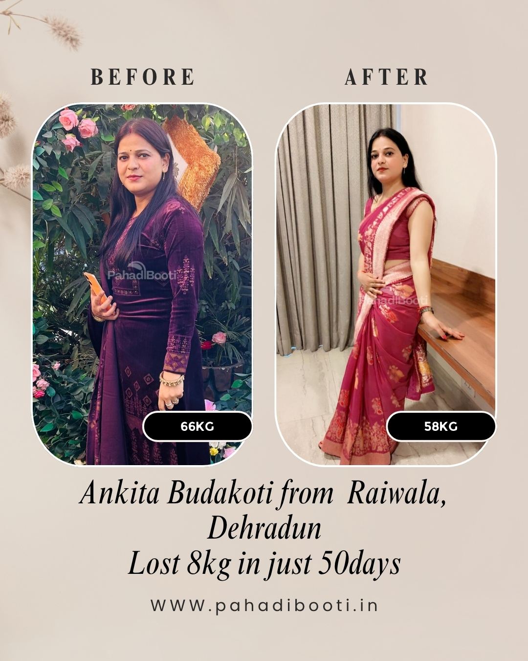 PahadiBooti customer result 12